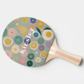 万華鏡のように千変万化するパターンドパーソナライズされたーム 卓球ラケット (横)