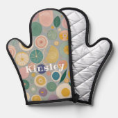 万華鏡のように千変万化するパターンドパーソナライズされたーム 鍋つかみ (正面/裏面)