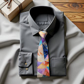 万華鏡のように千変万化するパターンドリームズ抽象芸術アートタイ ネクタイ