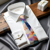 万華鏡のように千変万化するパターンドリームズ抽象芸術アートタイ ネクタイ