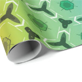 万華鏡のように千変万化するパターンパステルレインボーハニカムパターン ラッピングペーパー (ロールコーナー)