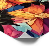 万華鏡のように千変万化するパターンパターズホームデコ用ポスター ポスター (角)