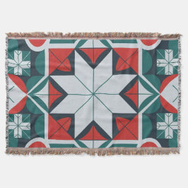 万華鏡のように千変万化するパターンパターン（の模様が）ある スローブランケット