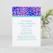 万華鏡のように千変万化するパターンパーティの招待状 招待状 (スタンド正面)