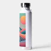 万華鏡のように千変万化するパターンヒルズランドスケープ ウォーターボトル (左面)