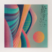 万華鏡のように千変万化するパターンヒルズランドスケープ ジグソーパズル (横)