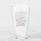 万華鏡のように千変万化するパターンヒルズランドスケープ タンブラーグラス (裏面)