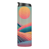 万華鏡のように千変万化するパターンヒルズランドスケープ タンブラー (回転右)