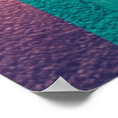 万華鏡のように千変万化するパターンヒルズランドスケープ ポスター (角)