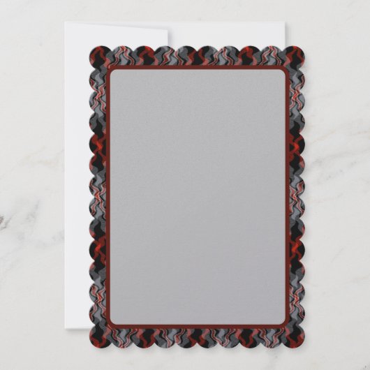 万華鏡のように千変万化するパターンピアシングの波形タータンチェック シーズンカード (正面)