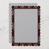 万華鏡のように千変万化するパターンピアシングの波形タータンチェック シーズンカード (正面/裏面)