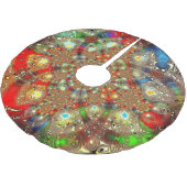 「万華鏡のように千変万化するパターンフューリー」ツリースカート ブラッシュドポリエステルツリースカート (アングル)