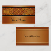 万華鏡のように千変万化するパターンフラクタル曼荼羅XI +テキスト 名刺 (正面/裏面)