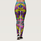 万華鏡のように千変万化するパターンフラクタル – （骨）突起II +アイディア レギンス (裏面)