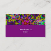 万華鏡のように千変万化するパターンフラクタル – (骨)突起II +テキスト 名刺 (裏面)