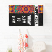 万華鏡のように千変万化するパターンフラクタル – tattoo II +あなたのアイディア 横断幕 (インサイチュ)