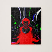 万華鏡のように千変万化するパターンフルードアートプリント ジグソーパズル (縦)