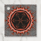 万華鏡のように千変万化するパターンフレイズメッセージカード フェイバータグ (正面)