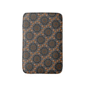 万華鏡のように千変万化するパターンブラウンスターパターン小さなHB診断 バスマット (正面縦)