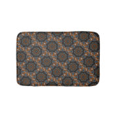 万華鏡のように千変万化するパターンブラウンスターパターン小さなHB診断 バスマット (正面)