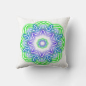 万華鏡のように千変万化するパターンプリント クッション (裏面)