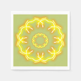 万華鏡のように千変万化するパターンプリント スタンダードカクテルナプキン