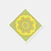 万華鏡のように千変万化するパターンプリント スタンダードカクテルナプキン (角)