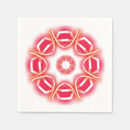 万華鏡のように千変万化するパターンプリント スタンダードカクテルナプキン