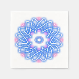 万華鏡のように千変万化するパターンプリント スタンダードカクテルナプキン