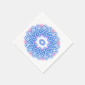 万華鏡のように千変万化するパターンプリント スタンダードカクテルナプキン (角)