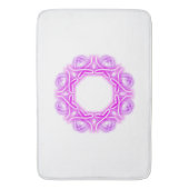 万華鏡のように千変万化するパターンプリント バスマット (正面縦)