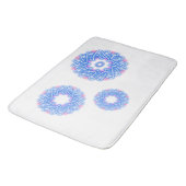 万華鏡のように千変万化するパターンプリント バスマット (アングル)