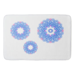 万華鏡のように千変万化するパターンプリント バスマット