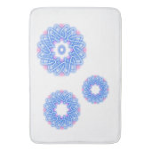 万華鏡のように千変万化するパターンプリント バスマット (正面縦)