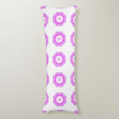 万華鏡のように千変万化するパターンプリント ボディピロー (正面縦)