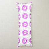 万華鏡のように千変万化するパターンプリント ボディピロー (裏面 (縦))