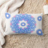 万華鏡のように千変万化するパターンプリント ランバークッション (ブランケット)