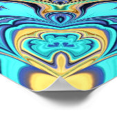 万華鏡のように千変万化するパターンポスター ポスター (角)