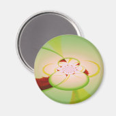 万華鏡のように千変万化するパターンマグネット – 抽象デザイン マグネット (正面/裏面)