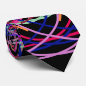 万華鏡のように千変万化するパターンマンダラアートうれしそうな色 ネクタイ (ロール)