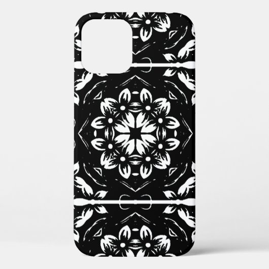 万華鏡のように千変万化するパターンマンダラアート Case-Mate iPhoneケース (裏面)