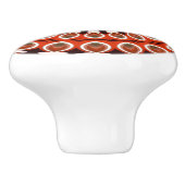 万華鏡のように千変万化するパターンマンダラセラミックノブの赤黒 セラミックノブ (側面)