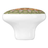 万華鏡のように千変万化するパターンマンダラセラミックノブ緑のオレンジ セラミックノブ (側面)