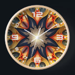 万華鏡のように千変万化するパターンマンダラフラワーデザイン-23091 壁時計<br><div class="desc">万華鏡のように千変万化するパターンマンダラフラワーデザイン-23091</div>