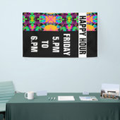 万華鏡のように千変万化するパターンモザイクV +あなたのアイディア 横断幕 (トレードショー)