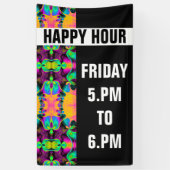 万華鏡のように千変万化するパターンモザイクV +あなたのアイディア 横断幕 (縦)