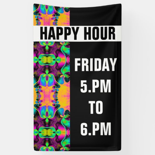 万華鏡のように千変万化するパターンモザイクV +あなたのアイディア 横断幕 (縦)