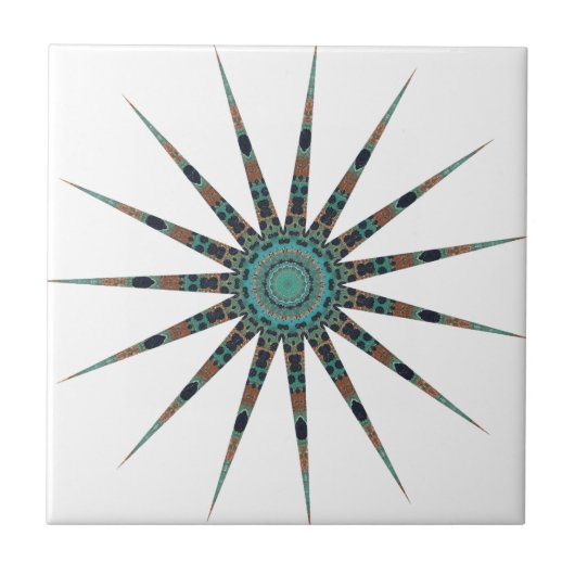 万華鏡のように千変万化するパターンモダンセラミックタイル タイル (正面)