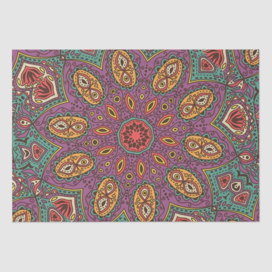 万華鏡のように千変万化するパターンヨガパターン 薄葉紙 (正面)