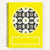 万華鏡のように千変万化するパターン七巻 ノートブック (正面)